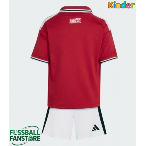 Manchester United Replik Heimtrikot Kinder 2026-27 Kurzarm (+ Kurze Hosen)